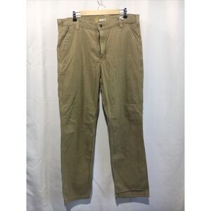 Carhartt Mens Size 38x34 Relaxed Fit Beige Tan Carpenter Work Pants 102291 253